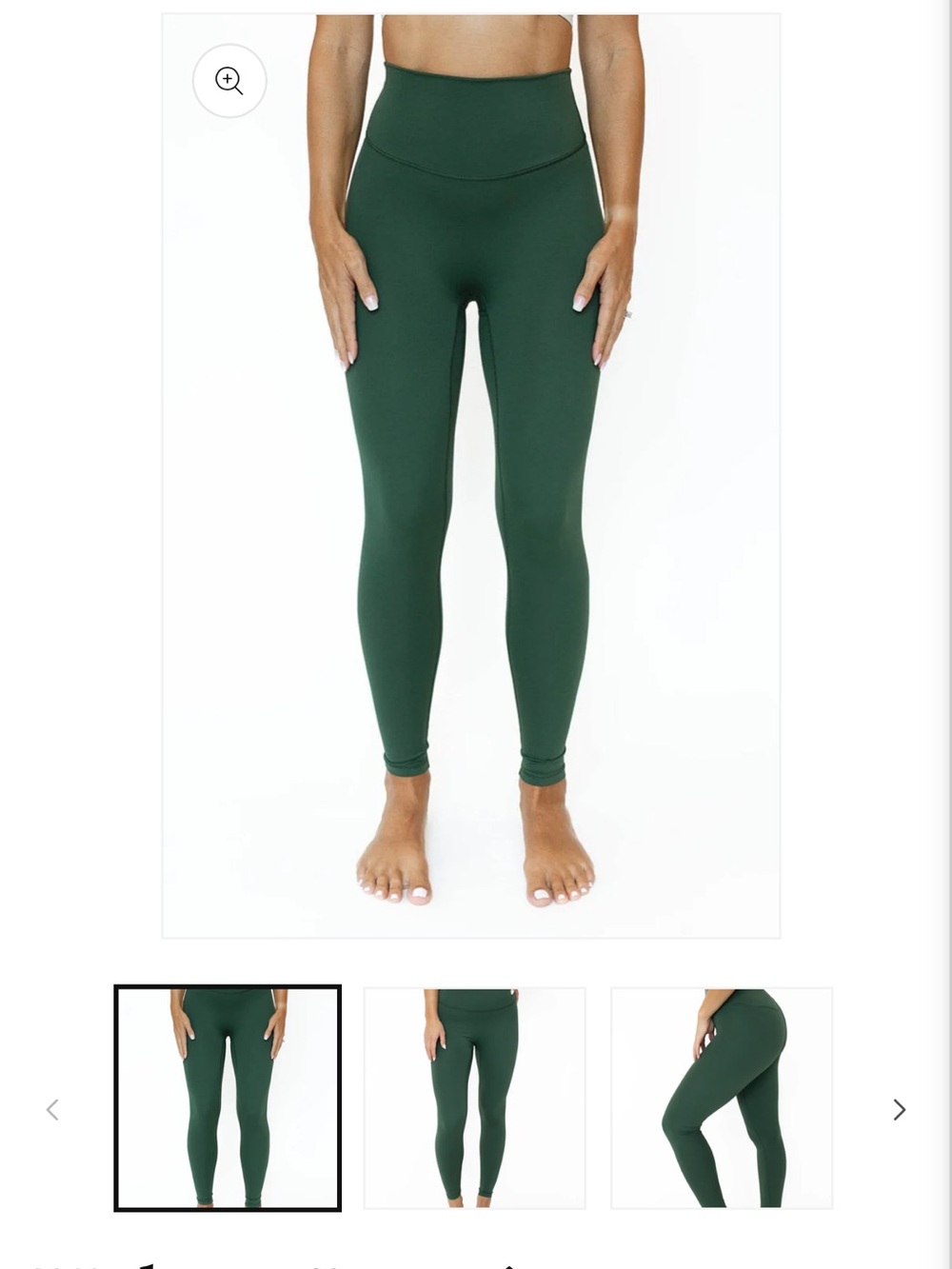 NWT Volare High-Rise Dark Green Performance Leggings